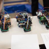 Students compare robots